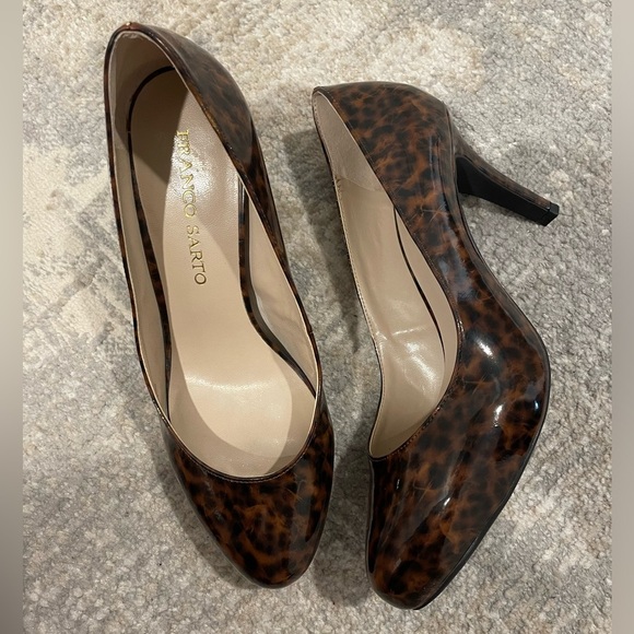 Franco Sarto Madison Women's Brown & Black Leopard Platform Pumps Size 8.5 - Picture 1 of 14